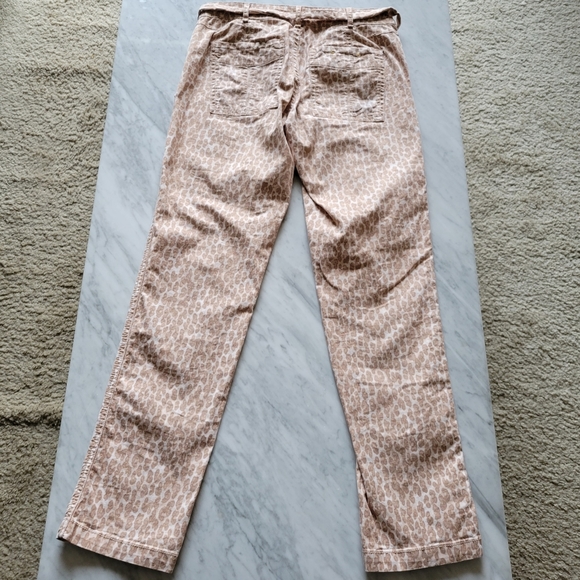 Anthro The Wanderer Pant Chino Leopard Print 25 - Picture 7 of 7